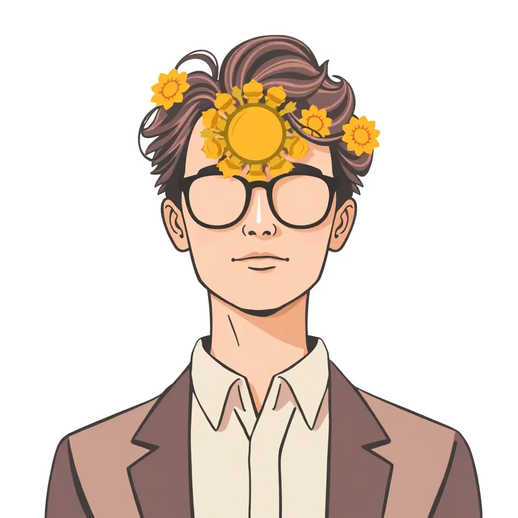 An illustration of a young person deep in thought, imagining mindset strategies