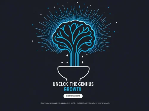 An illustration of a brain with bright sparks bursting from it, symbolizing the greatness of the mind