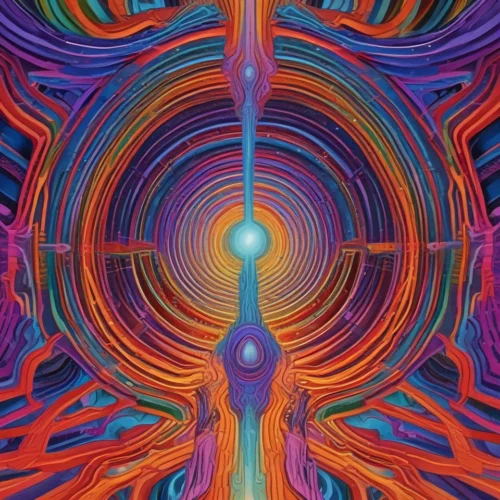 A surreal illustration representing human genius