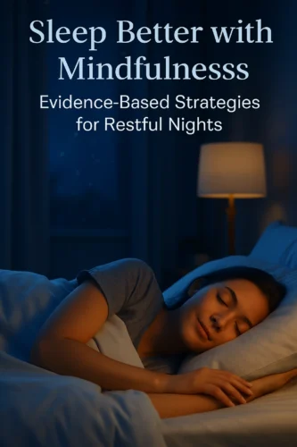 A woman in deep sleep after a calming meditation session