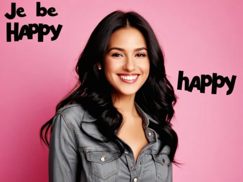 Smiling woman demonstrating healthy solitude and self-contentment